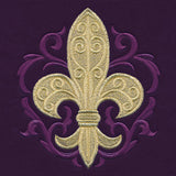 Glittering Baroque Fleur de Lis