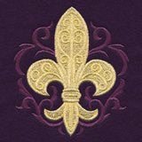 Glittering Baroque Fleur de Lis
