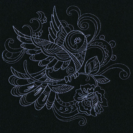 Delicate Doodle Bird (Vintage)