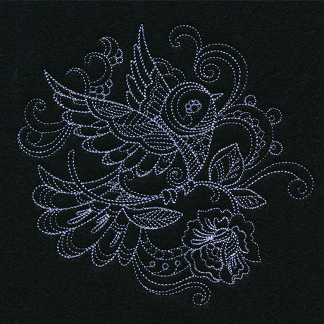 Delicate Doodle Bird (Vintage)