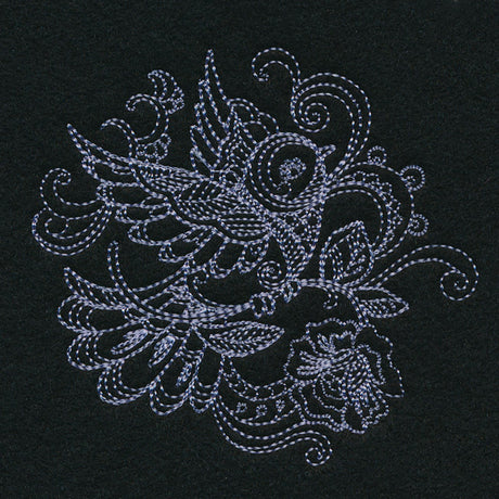 Delicate Doodle Bird (Vintage)