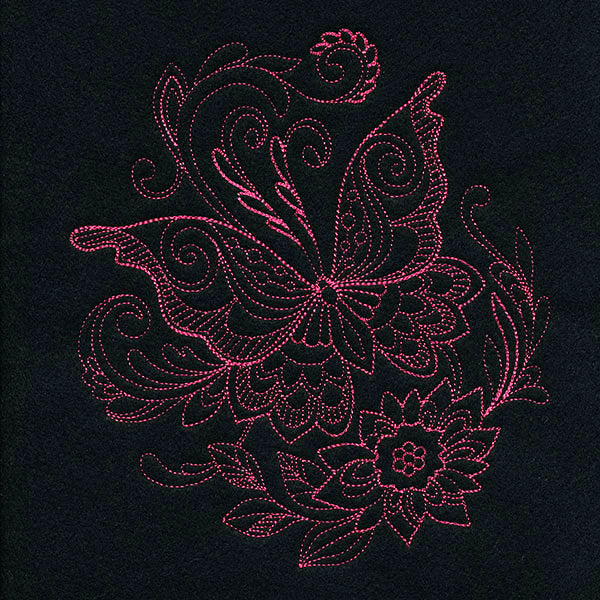 Delicate Doodle Butterfly (Vintage)