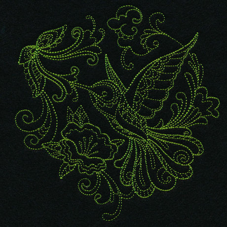 Delicate Doodle Hummingbird (Vintage)