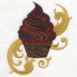 Baroque Swirls Cupcake