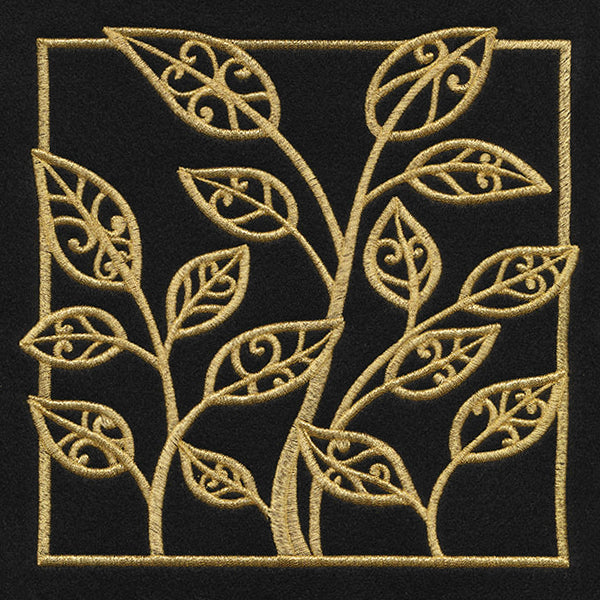 Golden Garden Leafy Square