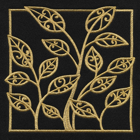 Golden Garden Leafy Square