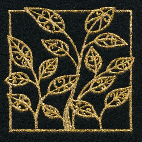 Golden Garden Leafy Square