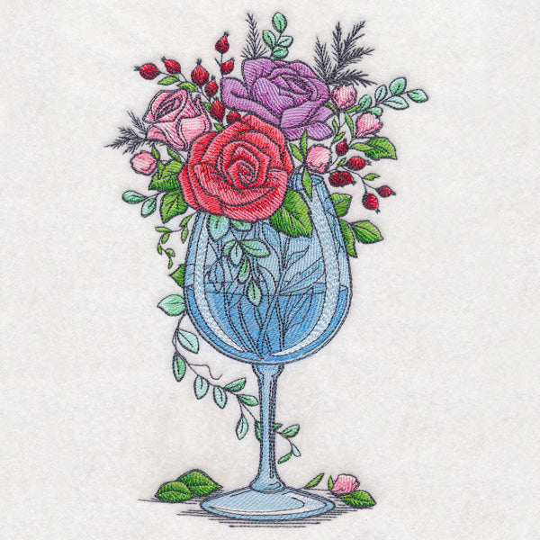 Wine Glass Bouquet