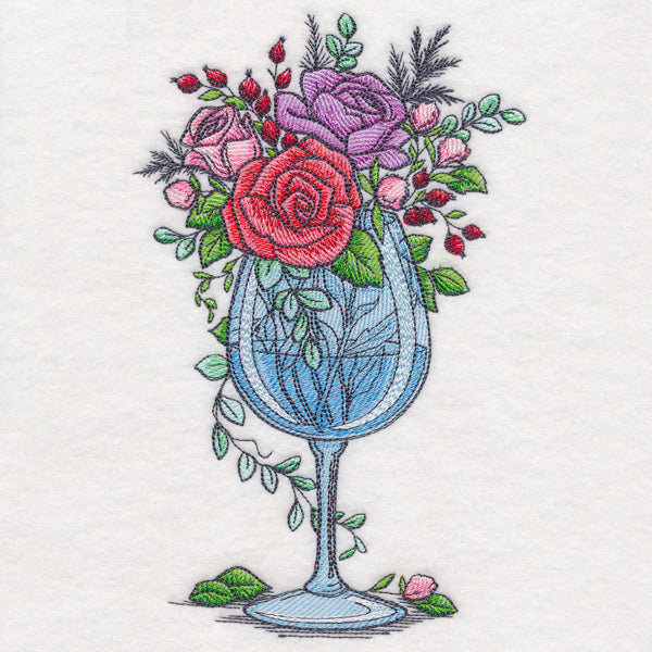 Wine Glass Bouquet