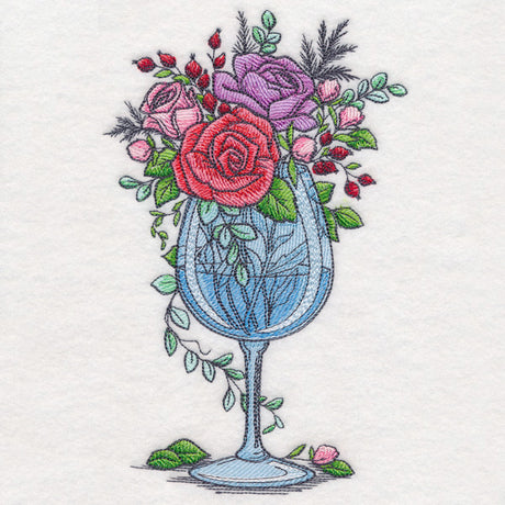 Wine Glass Bouquet