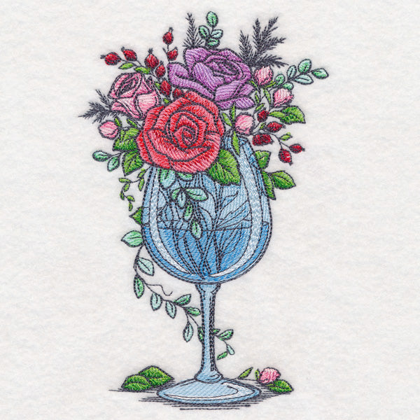 Wine Glass Bouquet
