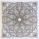 Baroque Beauty Square 4 (Trapunto)