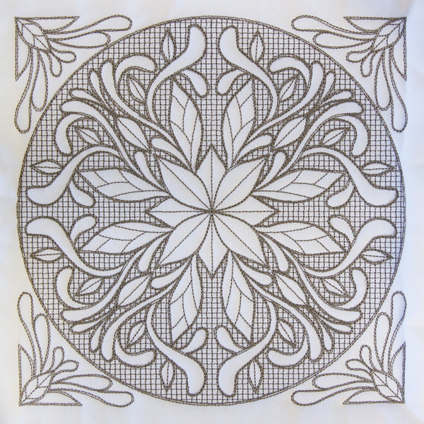 Baroque Beauty Square 6 (Trapunto)