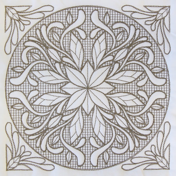 Baroque Beauty Square 6 (Trapunto)