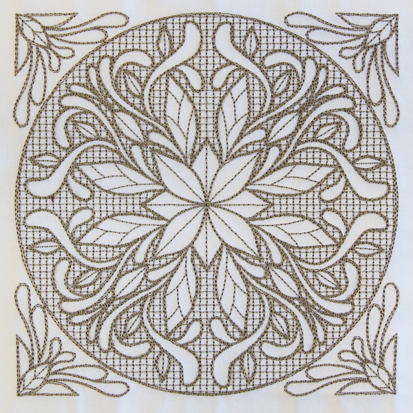 Baroque Beauty Square 6 (Trapunto)