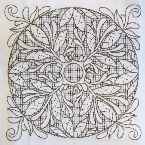 Baroque Beauty Square 2 (Trapunto)