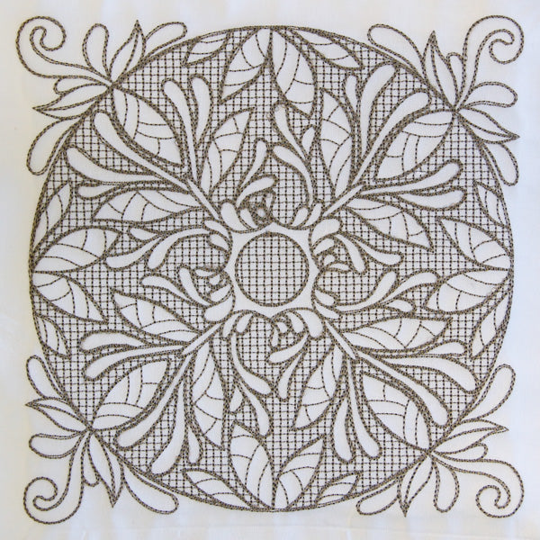 Baroque Beauty Square 2 (Trapunto)