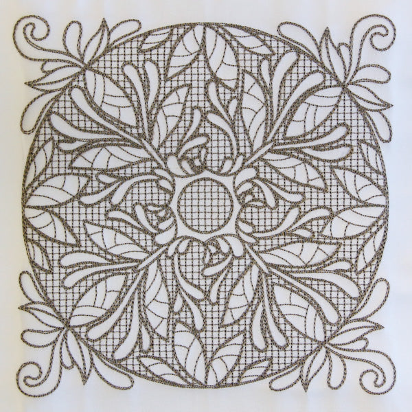 Baroque Beauty Square 2 (Trapunto)