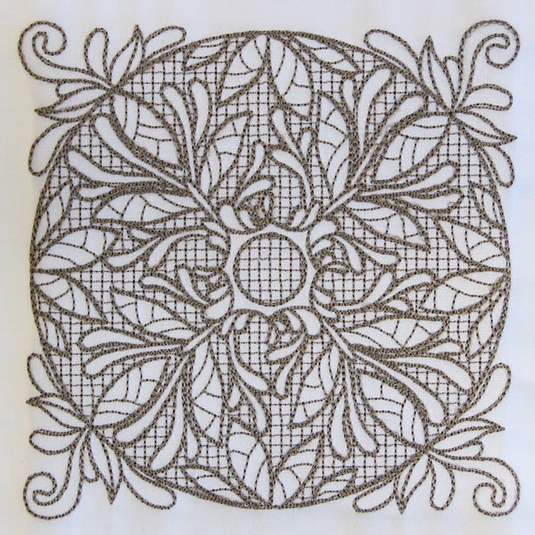 Baroque Beauty Square 2 (Trapunto)