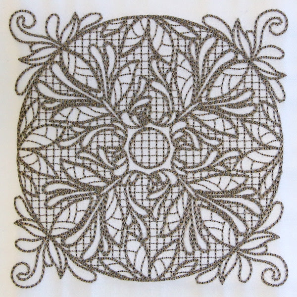 Baroque Beauty Square 2 (Trapunto)