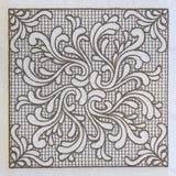 Baroque Beauty Square 3 (Trapunto)