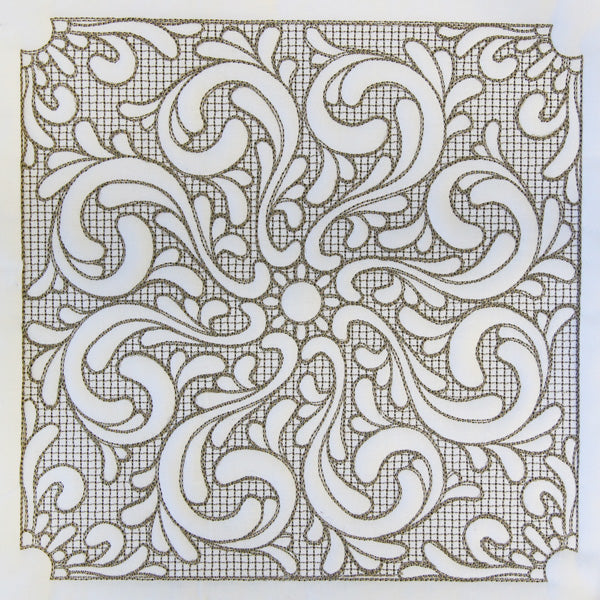 Baroque Beauty Square 5 (Trapunto)