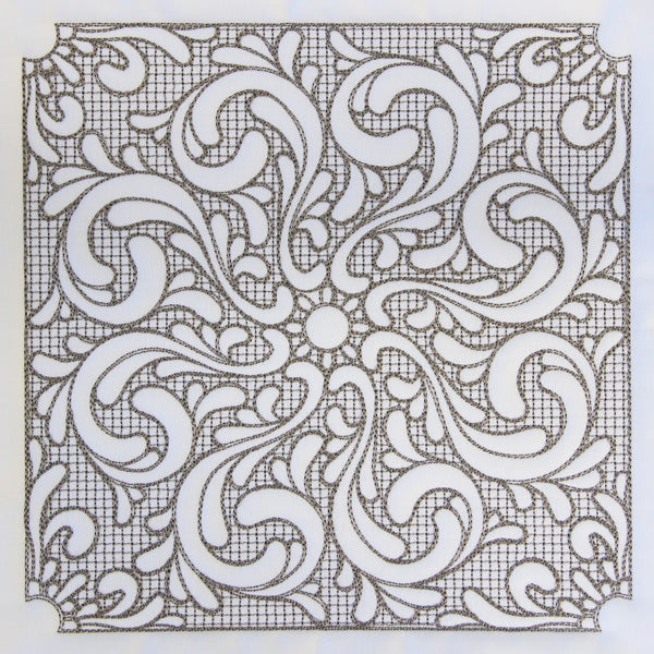 Baroque Beauty Square 5 (Trapunto)