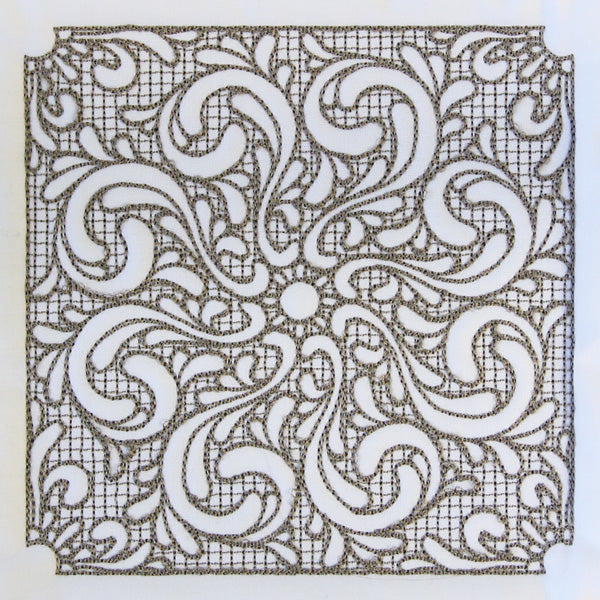 Baroque Beauty Square 5 (Trapunto)