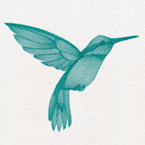 Elegant Etching Hummingbird
