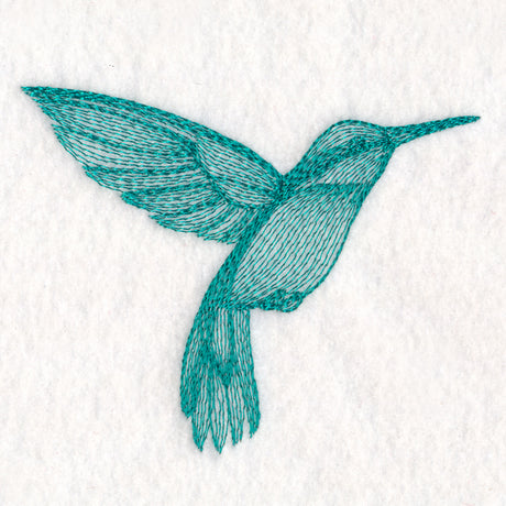 Elegant Etching Hummingbird
