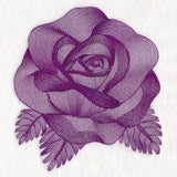 Elegant Etching Rose