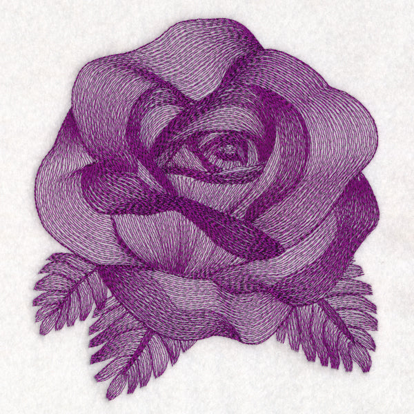 Elegant Etching Rose