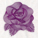 Elegant Etching Rose