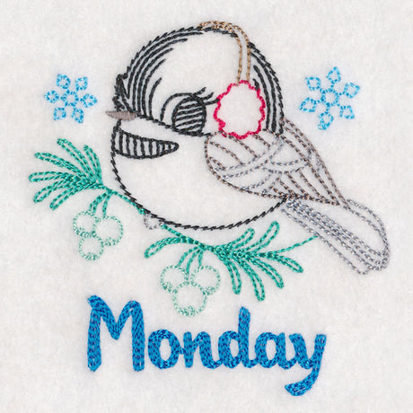 Winter Chickadee - Monday (Vintage)