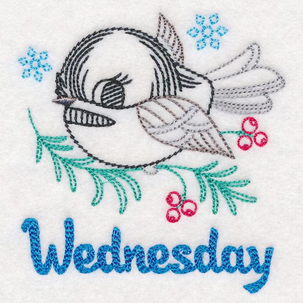Winter Chickadee - Wednesday (Vintage)