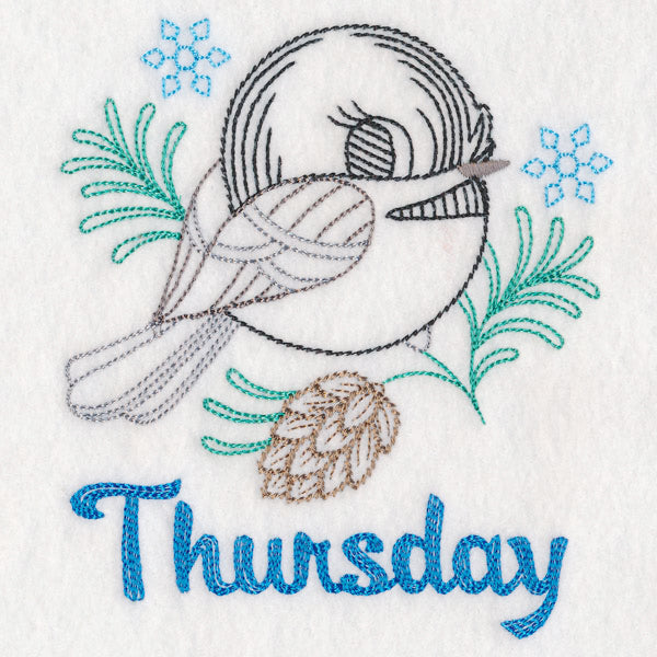 Winter Chickadee - Thursday (Vintage)