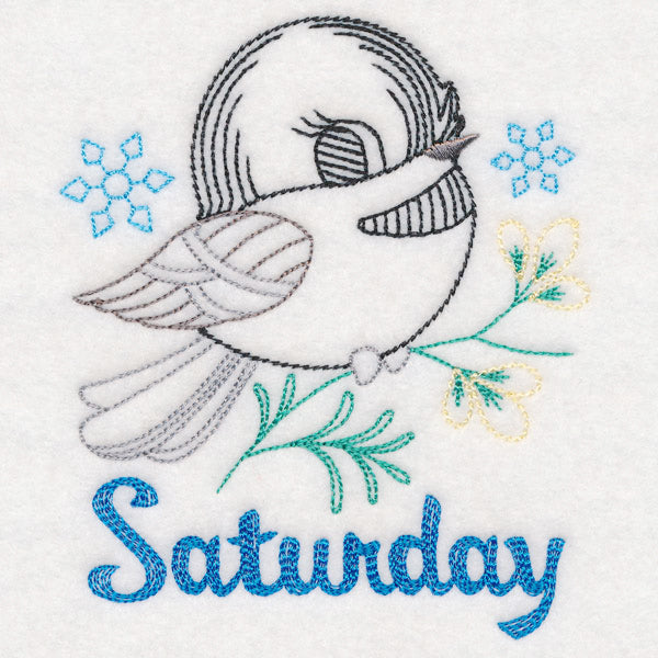 Winter Chickadee - Saturday (Vintage)