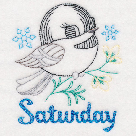 Winter Chickadee - Saturday (Vintage)