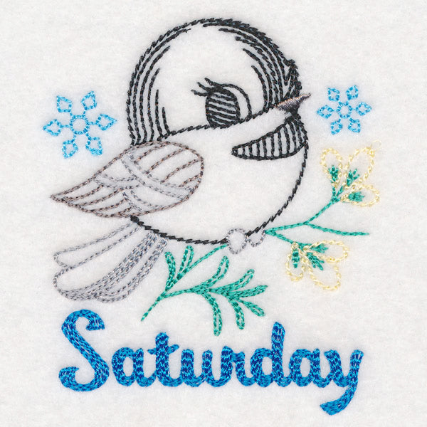 Winter Chickadee - Saturday (Vintage)