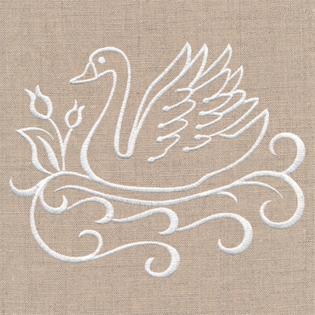 Rustic Swan Accent