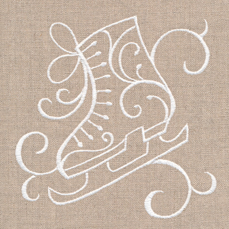 Rustic Ice Skate Accent