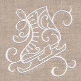 Rustic Ice Skate Accent