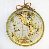 Antique Globe - Western Hemisphere (Organza)