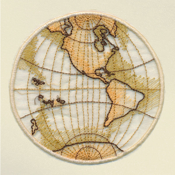 Antique Globe - Western Hemisphere (Organza)