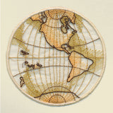 Antique Globe - Western Hemisphere (Organza)