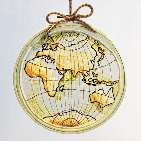 Antique Globe - Eastern Hemisphere (Organza)