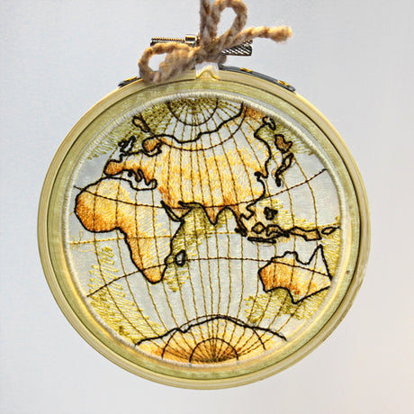 Antique Globe - Eastern Hemisphere (Organza)