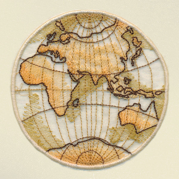 Antique Globe - Eastern Hemisphere (Organza)