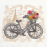 Parisian Bicycle with Flowers
