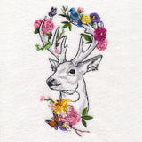 Floral Deer Portrait